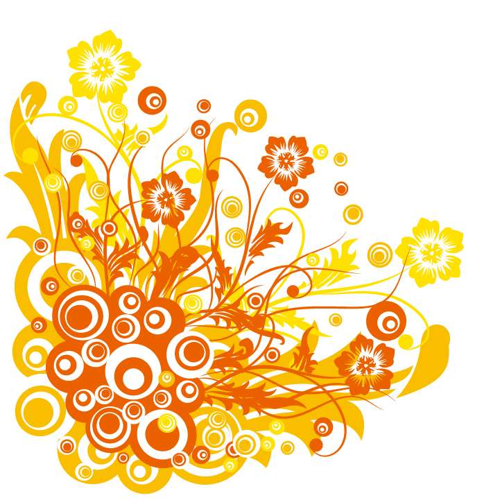 free vector Free Vector Graphic  Flowers and Swirls